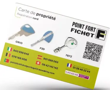 [FT05] CARTE  DE PROPRIETE FICHET