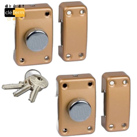 [N104940] VERROU A BOUTON SUR N°-40mm