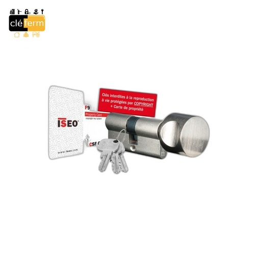 [525930327V05] CYL.EURO. ISEO 30X30X BOUTON SUR N°