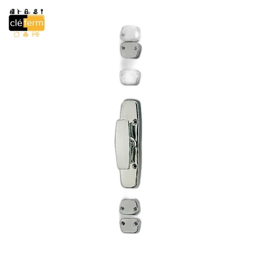 [N342] CREMONE EN APPLIQUE AVEC BOUTON CHROME