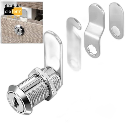 [N11741000] SERRURE MEUBLE DROITE CYL.D23mm/L28mm-2 CLES