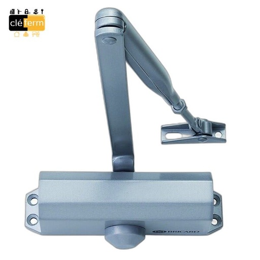 [N6201107] FERME-PORTE BRICARD F2-4 - BRAS COMPAS - ARGENT