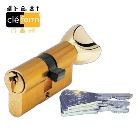 [N710030BX70V5] CYLINDRE V5 LAITON 30 B X 70 BOUTON EN S'ENTROUVRANT