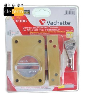 [NV136B40MV] VERROU V136 V5 BOUTON MV 40mm - 3 CLES