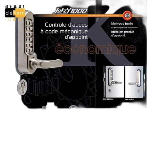 [N28106J] ENSEMBLE A CODES JOKEY 1000 AVEC GARNITURE EXTERIEUR ET 2 ROSACES