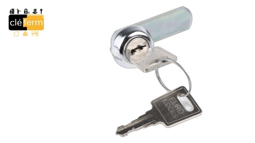 [N3838] SERRURE EURO-LOCKS AVEC CAME MISE A 9 H - 2 CLES