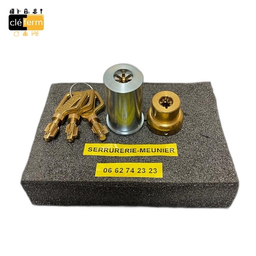[N921700] JEU DE CYLINDRES 7 AILETTES AVEC 3 CLES