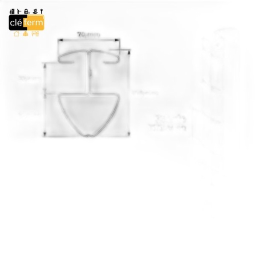 [N782931] POTEAU ARRET ACIER PLASTIF. ANNEAUX REFLECHI. H / 1000 MM 2 OEILLETS