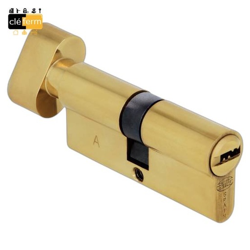 [N832618] CYLINDRE JPM SURF DIM : 35 X 35 BOUTON LAITON SUR PG/PP- 3 CLES