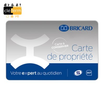 [BD20] CARTE DE PROPRIETE BRICARD