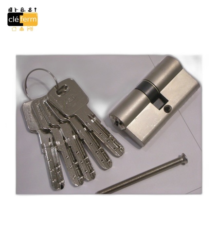[N7101AXI30X50] CYL.EUROPEEN AXITEC 30 X  DOUBLE ENTREE SUR PG/PP-3 CLES