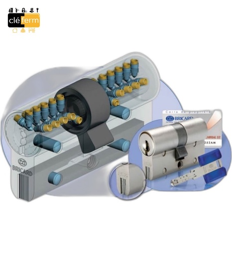[NWO6] CYLINDRE 27,5 X 45,5 WO6 DEBRAYABLE AVEC CARTE - 3 CLES