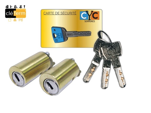 [N449100MV] 1/2CYL.EURO.GEMM 6 10X36 MV - 3 CLES