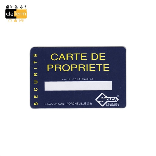 [DM00] CARTE DE PROPRIETE DOM