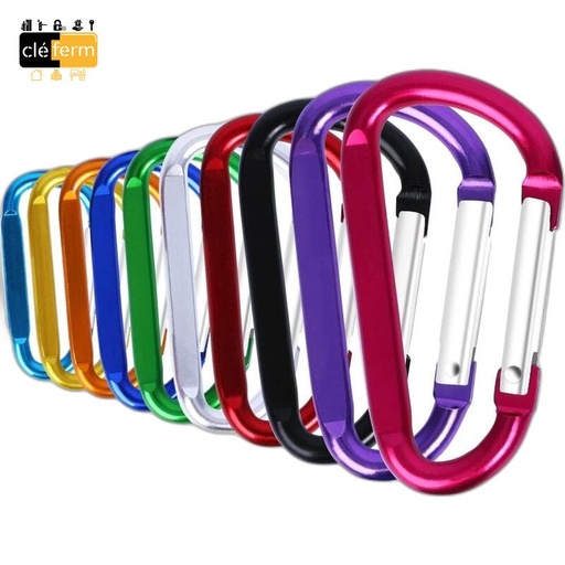 [NZFRMA1P] MOUSQUETON ALUMINIUM ROND COULEUR