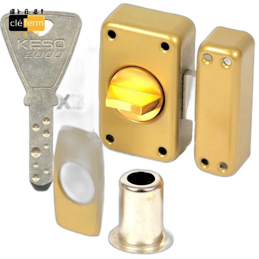 [N40200000] VERROU A BOUTON KESO 2000S CYL 50MM SUR N°