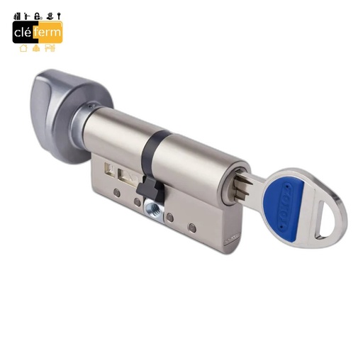 [N3001FIRST60X30BN] CYLINDRE EUROPEEN FIRST 60X30 BOUTON AU N° - 3 CLES