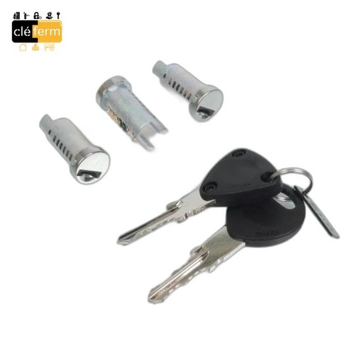 [B-XX20015-V] BARILLET SERRURE TYPE B129 - 2 CLES