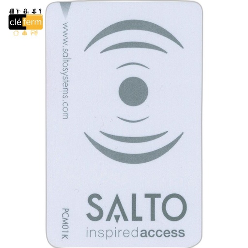 [NCCVD407SH-50] BADGE MIFARE DESFIRE 4K - BLANC - NEUTRE D'UN COTE DESIGN SALTO DE L'AUTRE - LOT