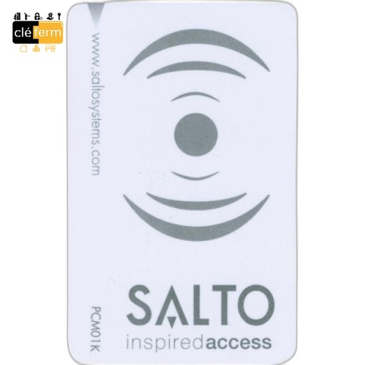 [NCCVD407SN-50] BADGE MIFARE DESFIRE 4K - NOIR - NEUTRE D'UN COTE DESIGN SALTO DE L'AUTRE - LOT