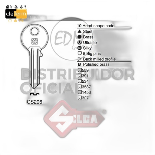 [NCS206] EBAUCHES CS206 BOITE 50