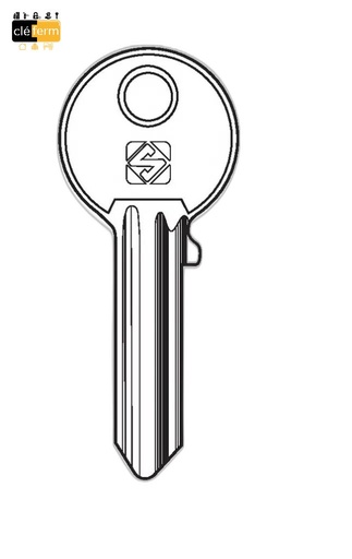 [JM2R] Clé serrurerie compatible JPM (réf JM2R)