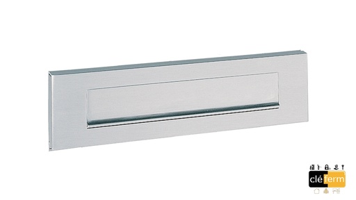 [ASSA37854] ENTREE DE BOITE AU LETTRE AIRSTOP EPAISSEUR 40/80MM BLANC/OR POLI