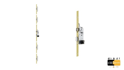 [ASSA8324] JEU DE GACHES EQUERRE A2P BOUTS RONDS SERIE 5000 DROITE