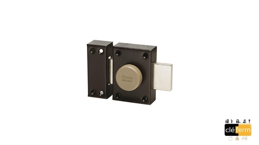 [ASSA7281] ECLADOR 2 ENTREES COFFRE VERNI MARRON D20 LG40 3 CLE(S)