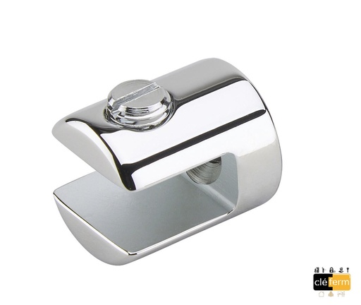 [ASSA2711] 4 taquets simples diam:20mm fixation murale Chromé brillant