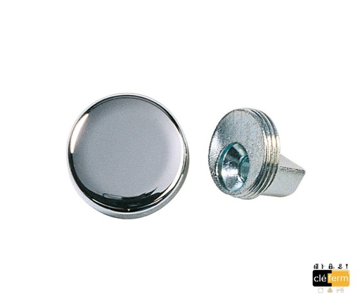 [ASSA2724] 4 pattes à glace ronde diam: 20mm Chromé mat