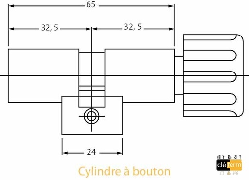 [AA-4268565] A bouton - Longueur 65 mm (32,5x32,5B)